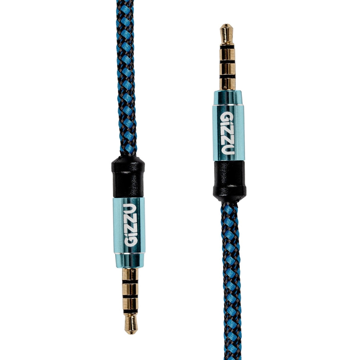 Gizzu 3.5mm AUX Cable 1.5m – Black/Blue Gizzu