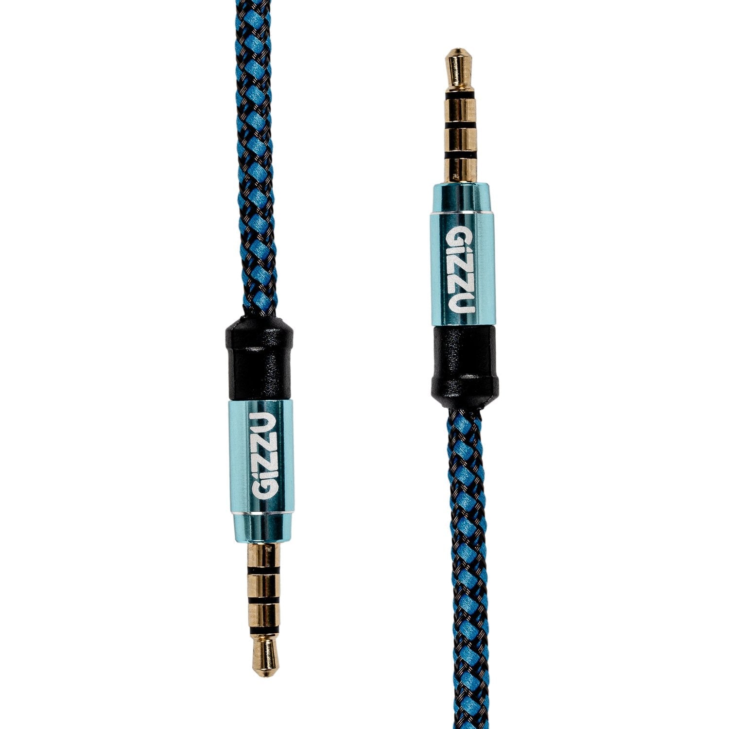 Gizzu 3.5mm AUX Cable 1.5m – Black/Blue Gizzu