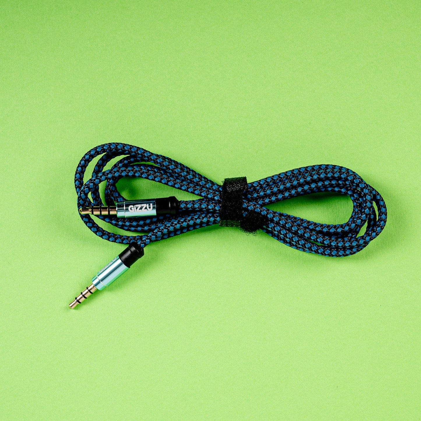 Gizzu 3.5mm AUX Cable 1.5m – Black/Blue Gizzu
