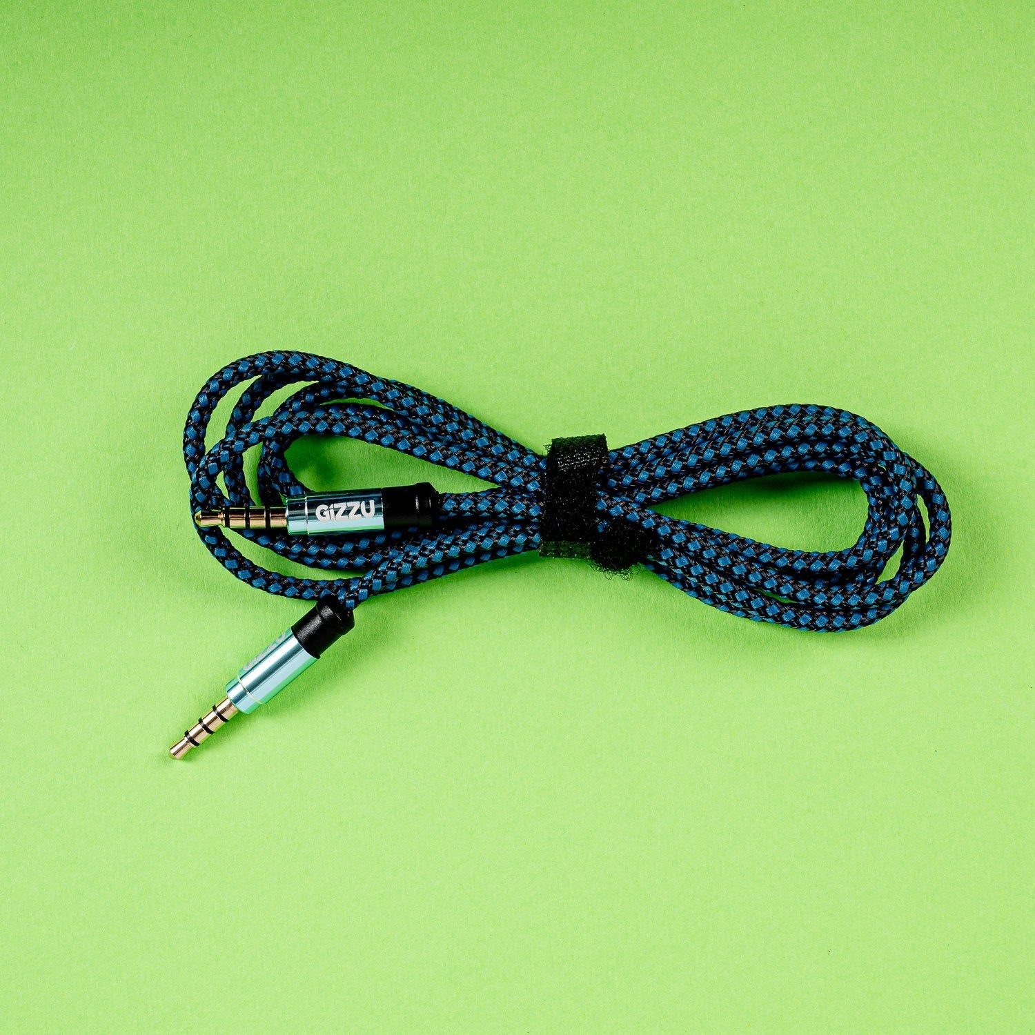 Gizzu 3.5mm AUX Cable 1.5m – Black/Blue Gizzu