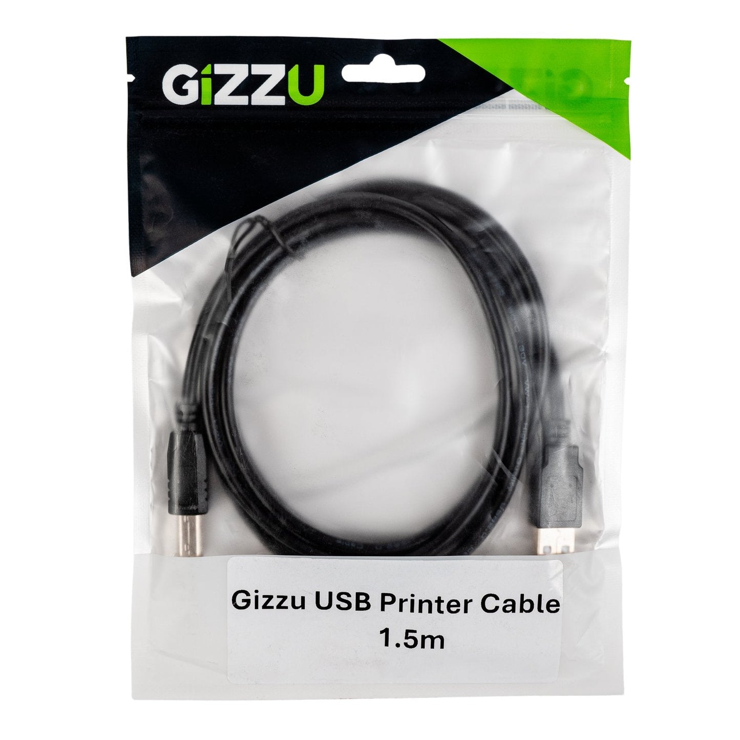 Gizzu USB2.0 Printer Cable 1.5M Gizzu