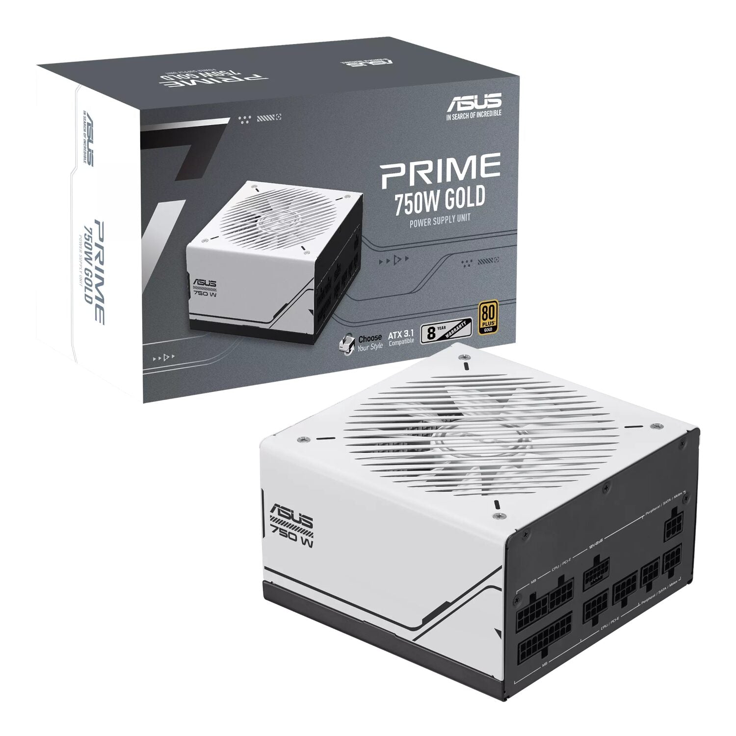 ASUS Prime AP-750G 750W 80+ Gold Fully Modular ATX3.1 Power Supply ASUS
