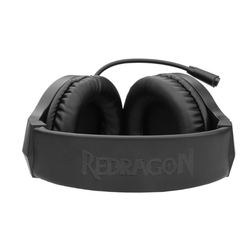 REDRAGON Over-Ear HYLAS Aux (Mic & Headset)|USB (Power Only) RGB Gaming Headset – Black Redragon