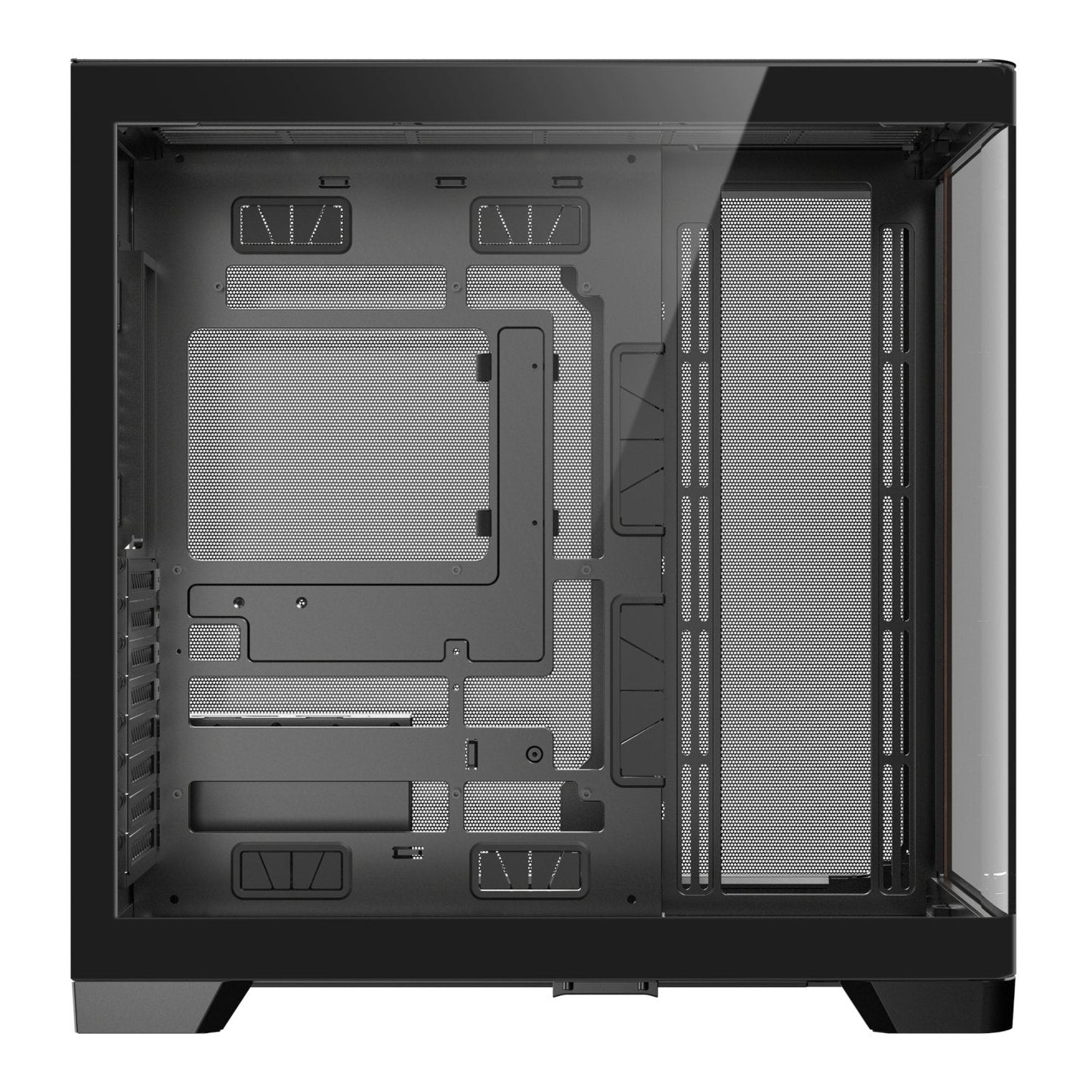 Antec C8 Curved Wood E-ATX | ATX | Micro-ATX | ITX Dual Chamber Gaming Chassis – Black Antec