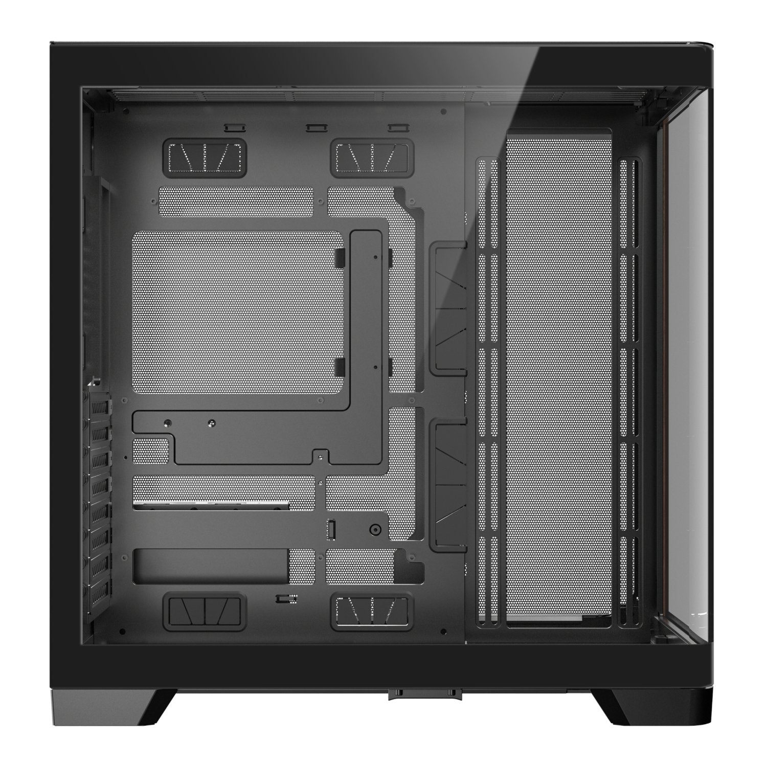 Antec C8 Curved Wood E-ATX | ATX | Micro-ATX | ITX Dual Chamber Gaming Chassis – Black Antec