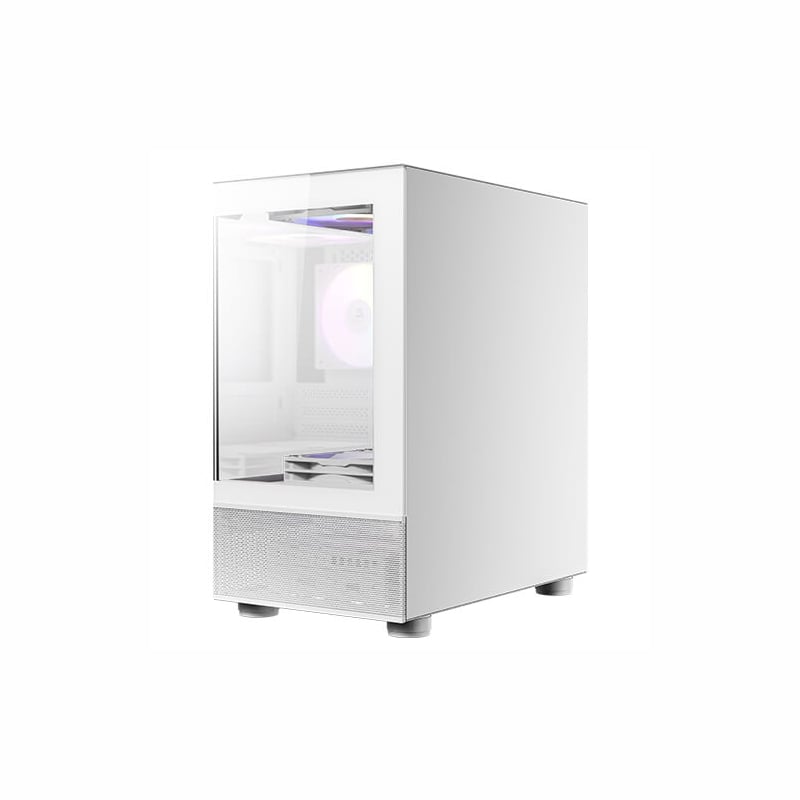 Antec CX200M Elite Micro-ATX | ITX RGB Mini-Tower Gaming Chassis – White Antec