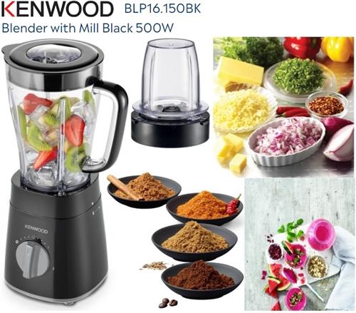 Kenwood 500W Jug Blender With Mill Black Kenwood