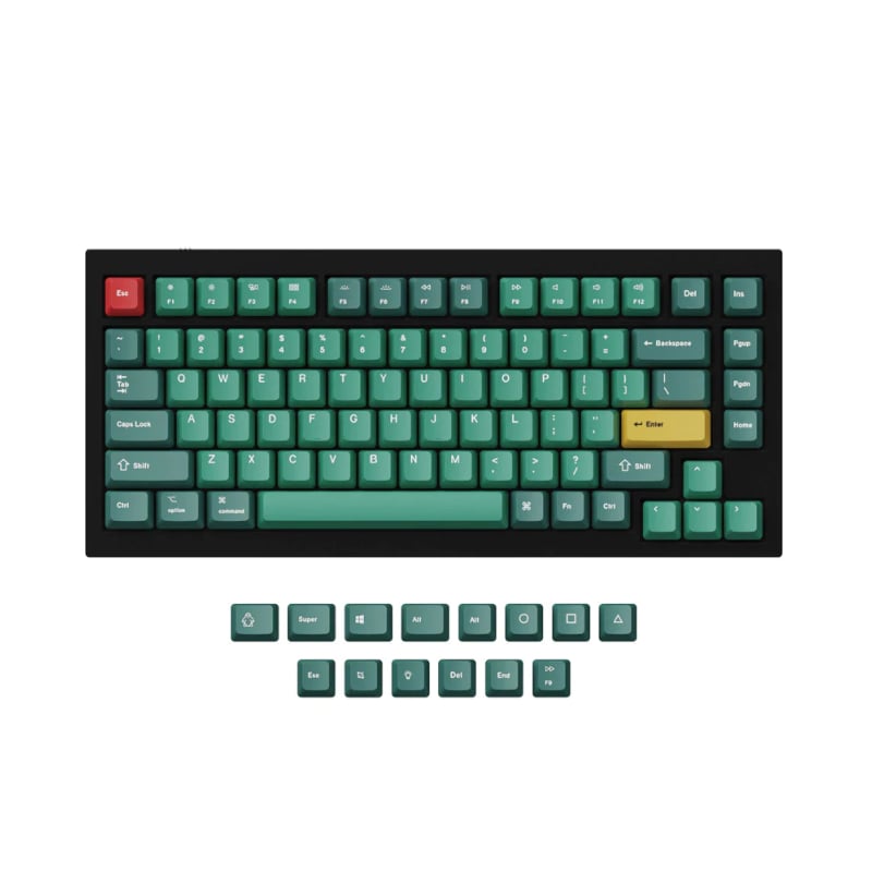 Keychron Dye-Sub PBT Full Keycap Set – Forest Keychron