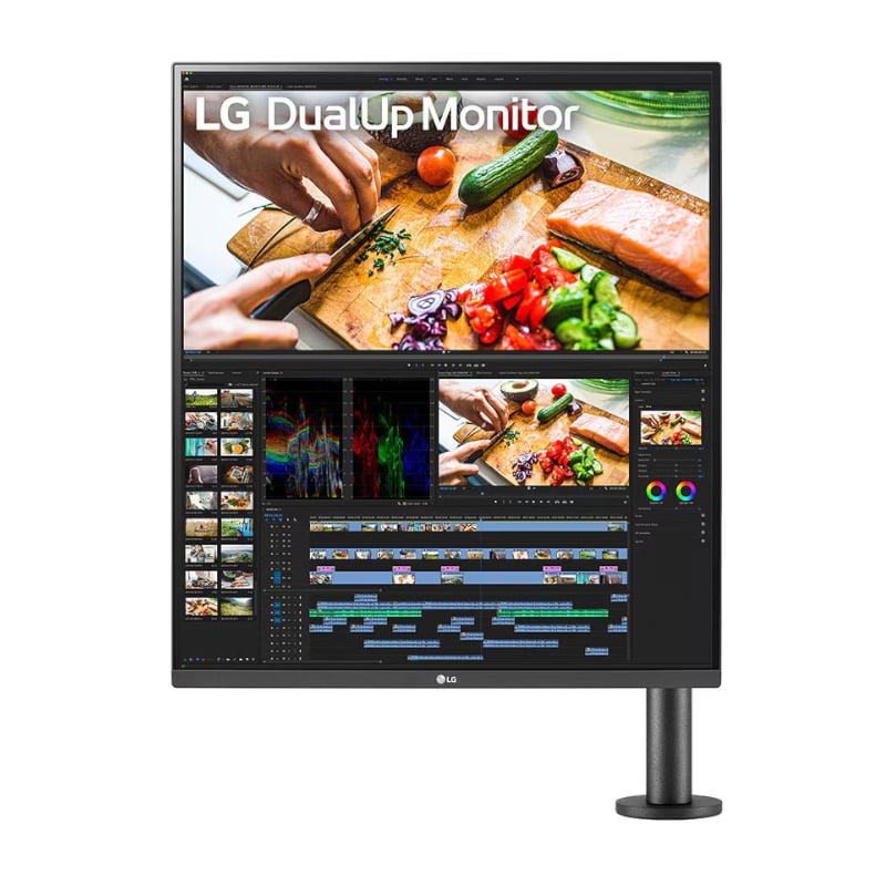 LG 28″ 18:18 Dual-up Monitor with Ergo Arm, USB Type-C LG