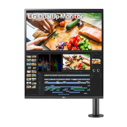 LG 28″ 18:18 Dual-up Monitor with Ergo Arm, USB Type-C LG