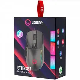 LORGAR Jetter 357, gaming mouse, Optical Gaming Mouse with 6 programmable buttons LORGAR