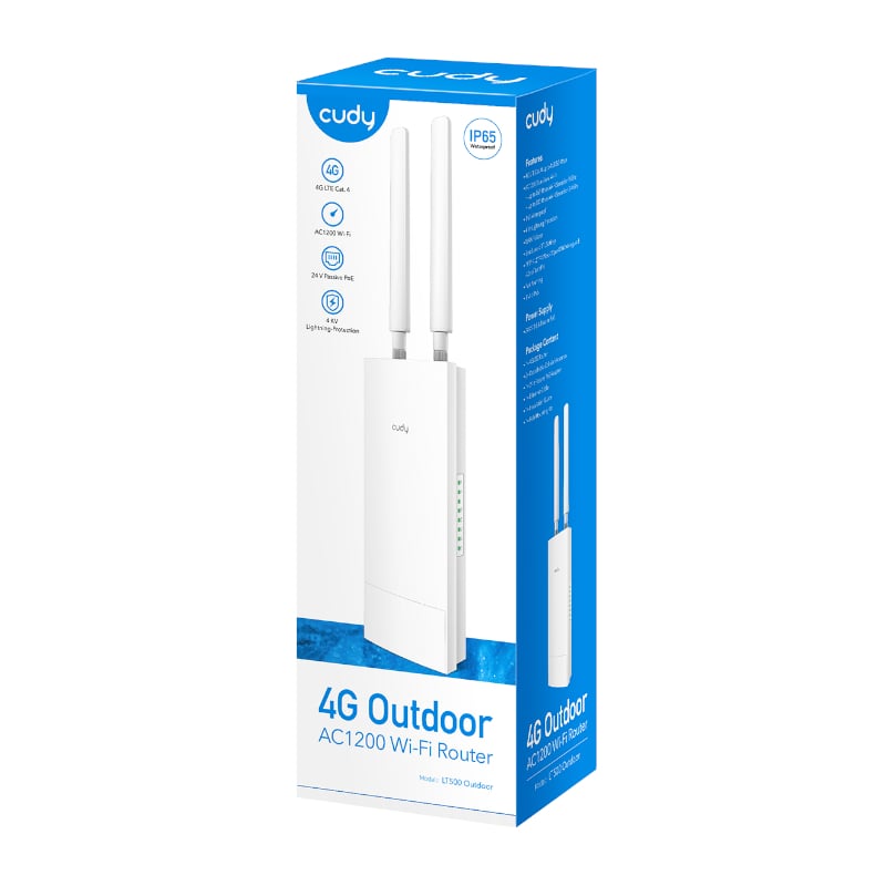 Cudy AC1200 WiFi 4G LTE Cat4 Outdoor Router Cudy