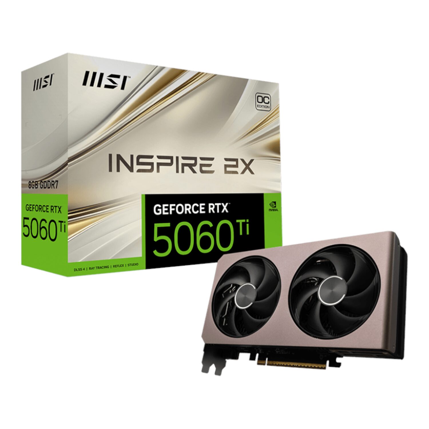 MSI GeForce RTX 5060 Ti 8GB INSPIRE 2X OC Graphics Card MSI