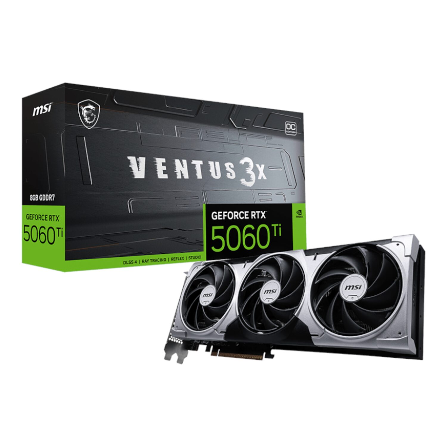MSI GeForce RTX 5060 Ti VENTUS 3X OC PLUS 16GB GDDR7 Graphics Card MSI