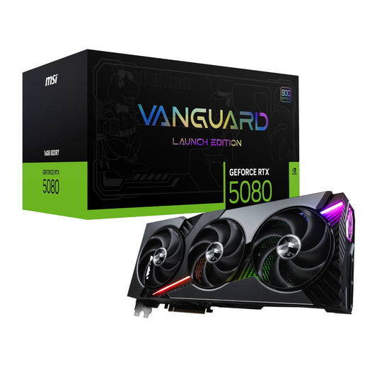 MSI GeForce RTX 5080 VANGUARD SOC Launch Edition 16GB Graphics Card MSI