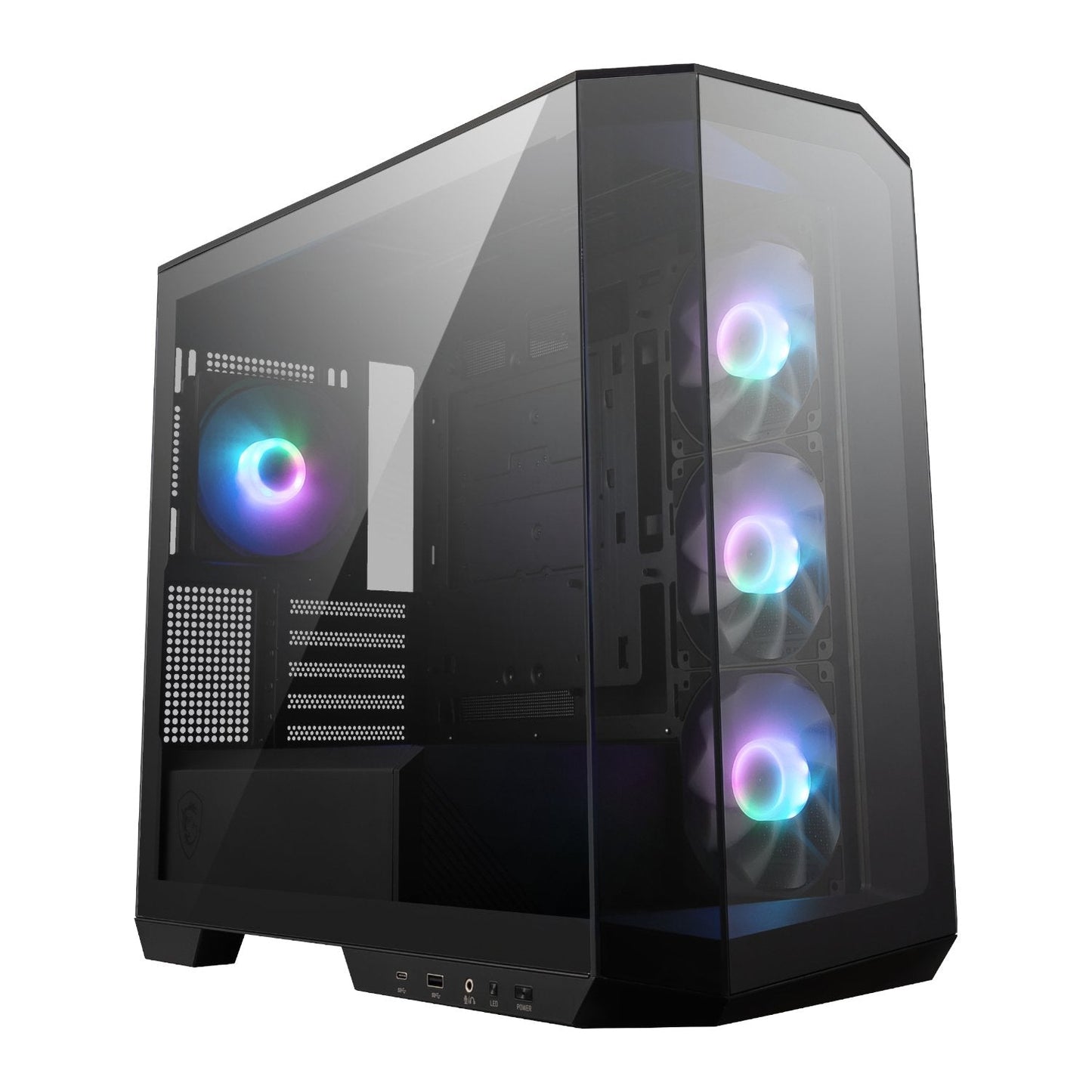 MSI MAG PANO M100R PZ M-ATX ARGB Gaming Chassis – Black MSI
