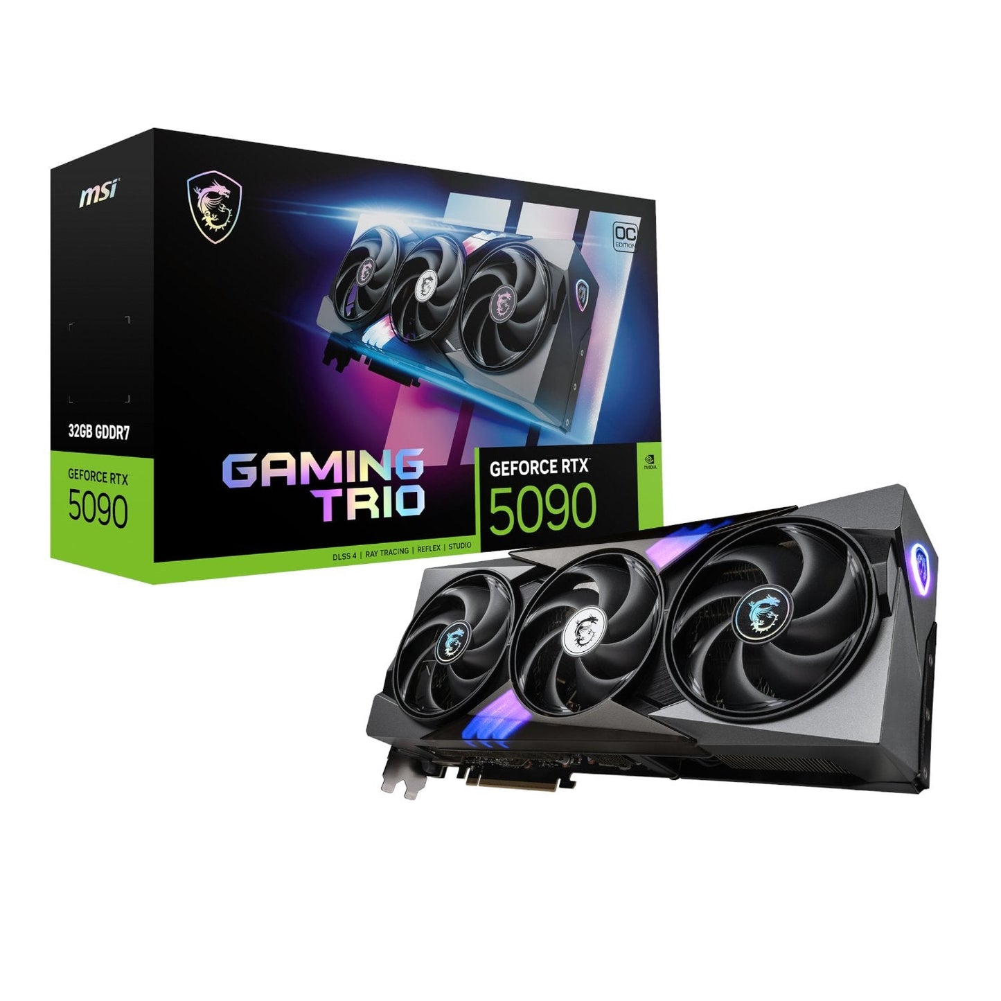 MSI GeForce RTX 5090 GAMING TRIO OC 32G Graphics Card MSI