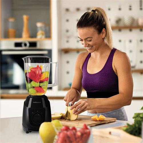 Mellerware 1L 300w Jug Blender Black ABS – 1L Plastic Jar Mellerware