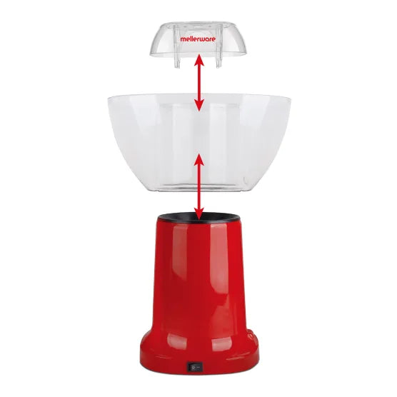 Mellerware Popcorn Maker Red 4.5L Mellerware
