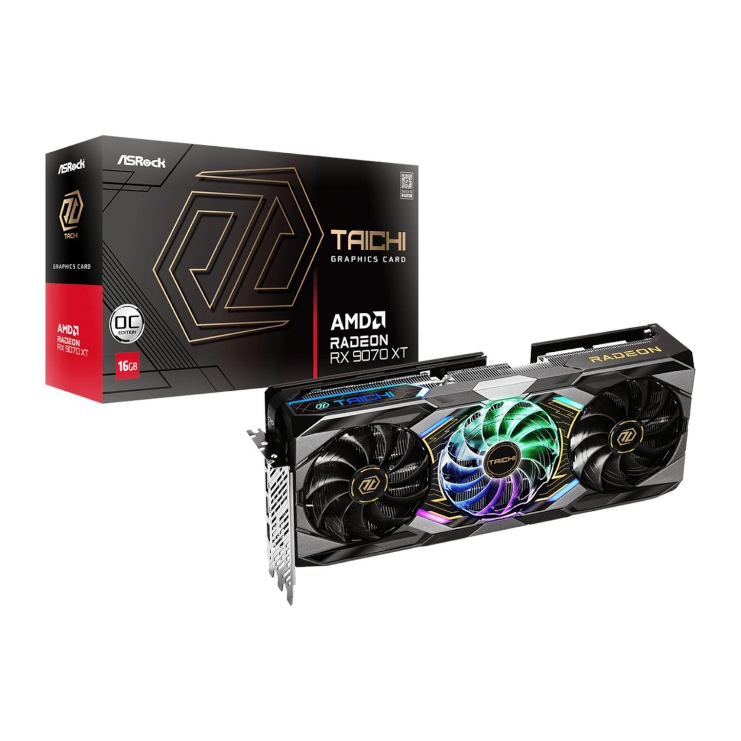 ASRock Radeon RX9070 XT Taichi 16G OC Graphics Card ASRock