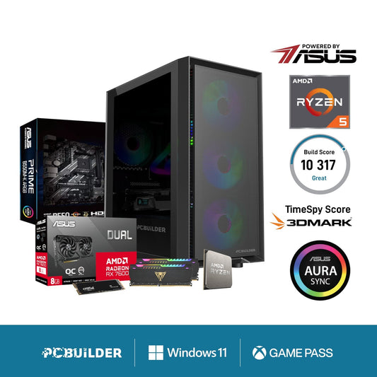PCBuilder Ryzen 5 5600X PATHFINDER Windows 11 Gaming PC PCBuilder