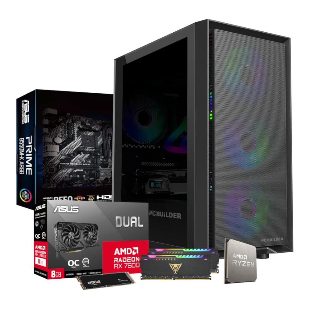 PCBuilder Ryzen 5 5600X PATHFINDER Windows 11 Gaming PC PCBuilder
