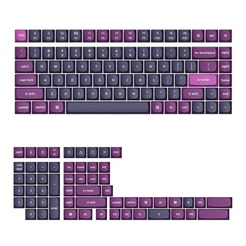 Keychron Double Shot OSA PBT Keycap Full Keycap Set – Purple Keychron