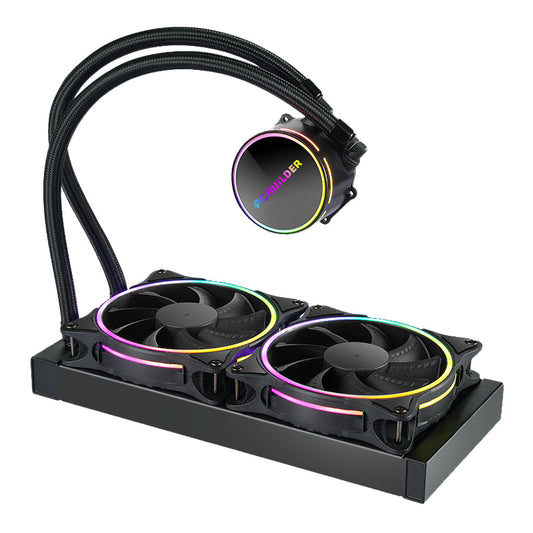 PCBuilder Hydro Chill 240MM AIO Liquid CPU Cooler ARGB PCBuilder