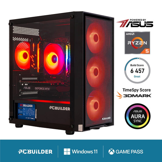 PCBuilder Ryzen 5 5600X SENTINEL Windows 11 Gaming PC PCBuilder