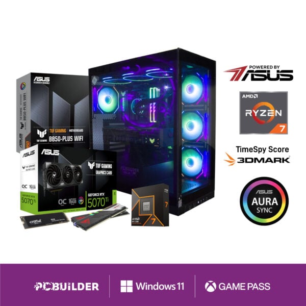 PCBuilder Ryzen 7 9700X VALOUR Windows 11 Gaming PC PCBuilder