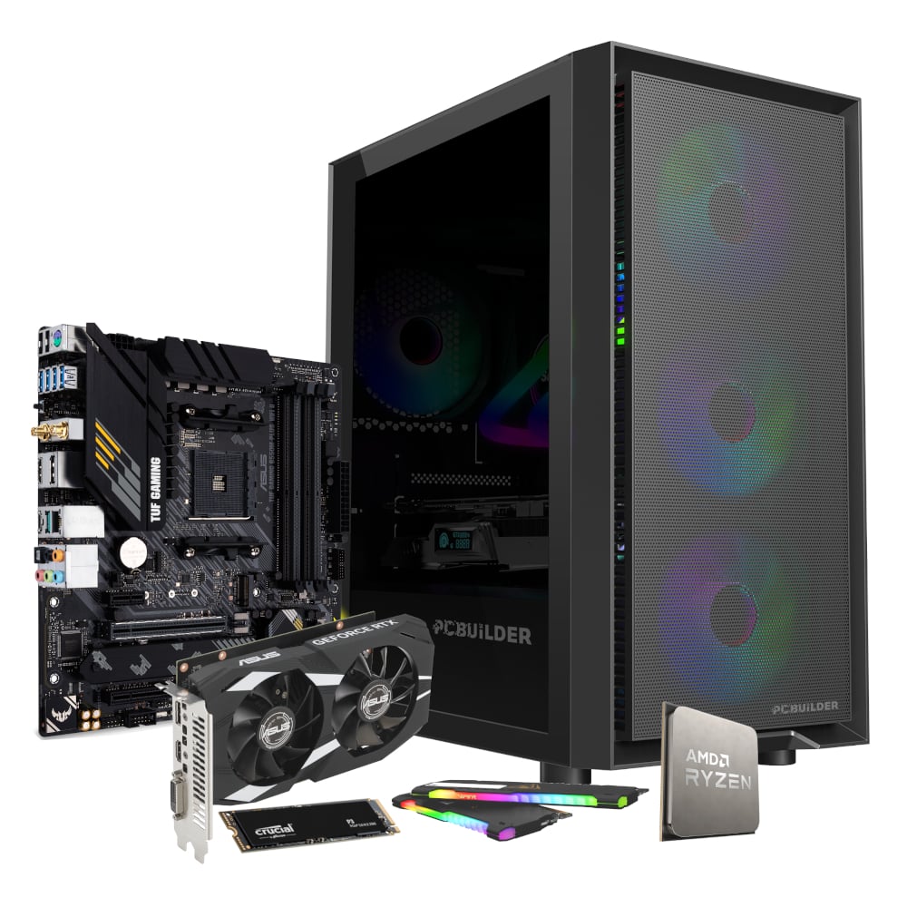 PCBuilder Ryzen 5 5600X SENTINEL Windows 11 Gaming PC PCBuilder