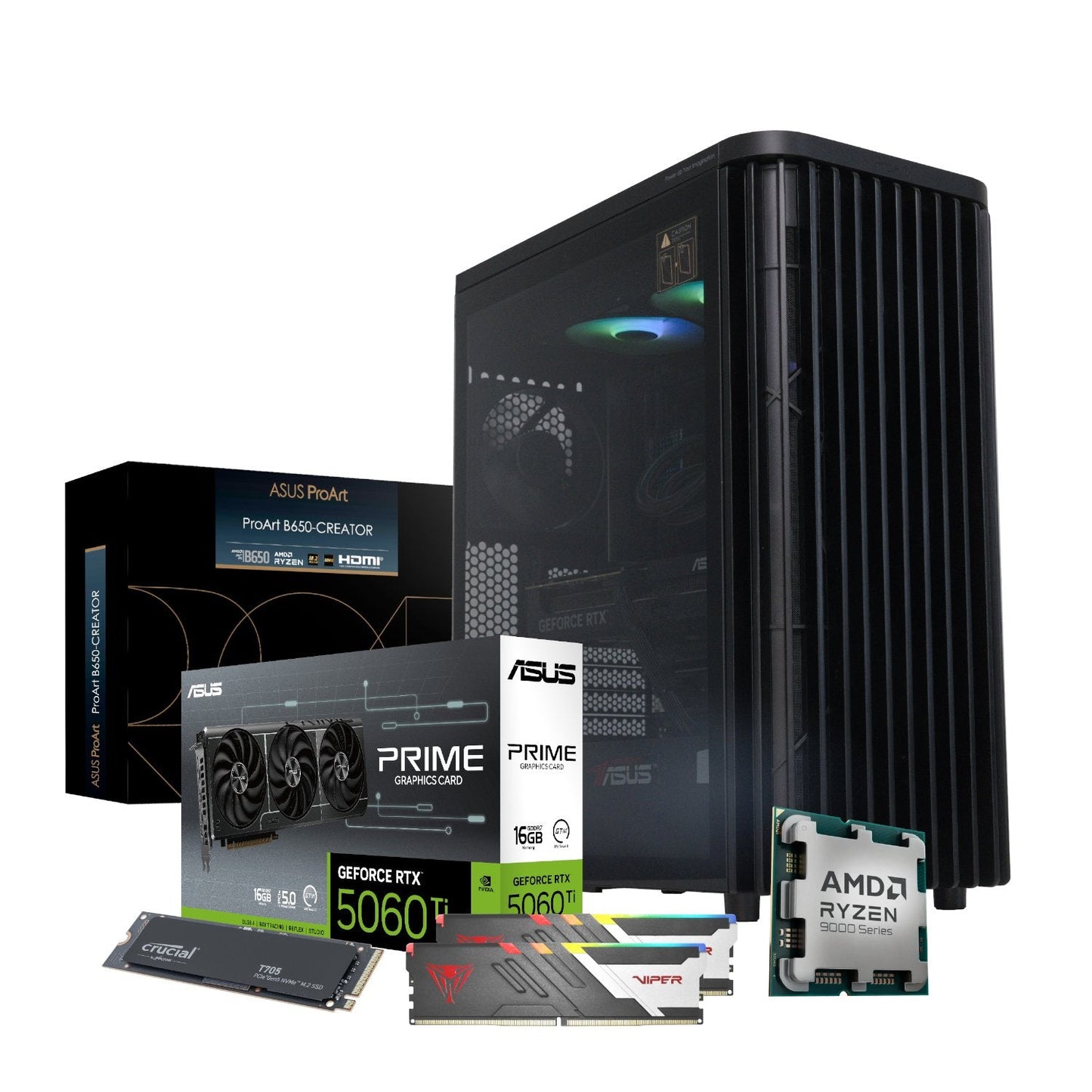 PCBuilder Ryzen 7 9700X MONET Windows 11 Creator PC PCBuilder