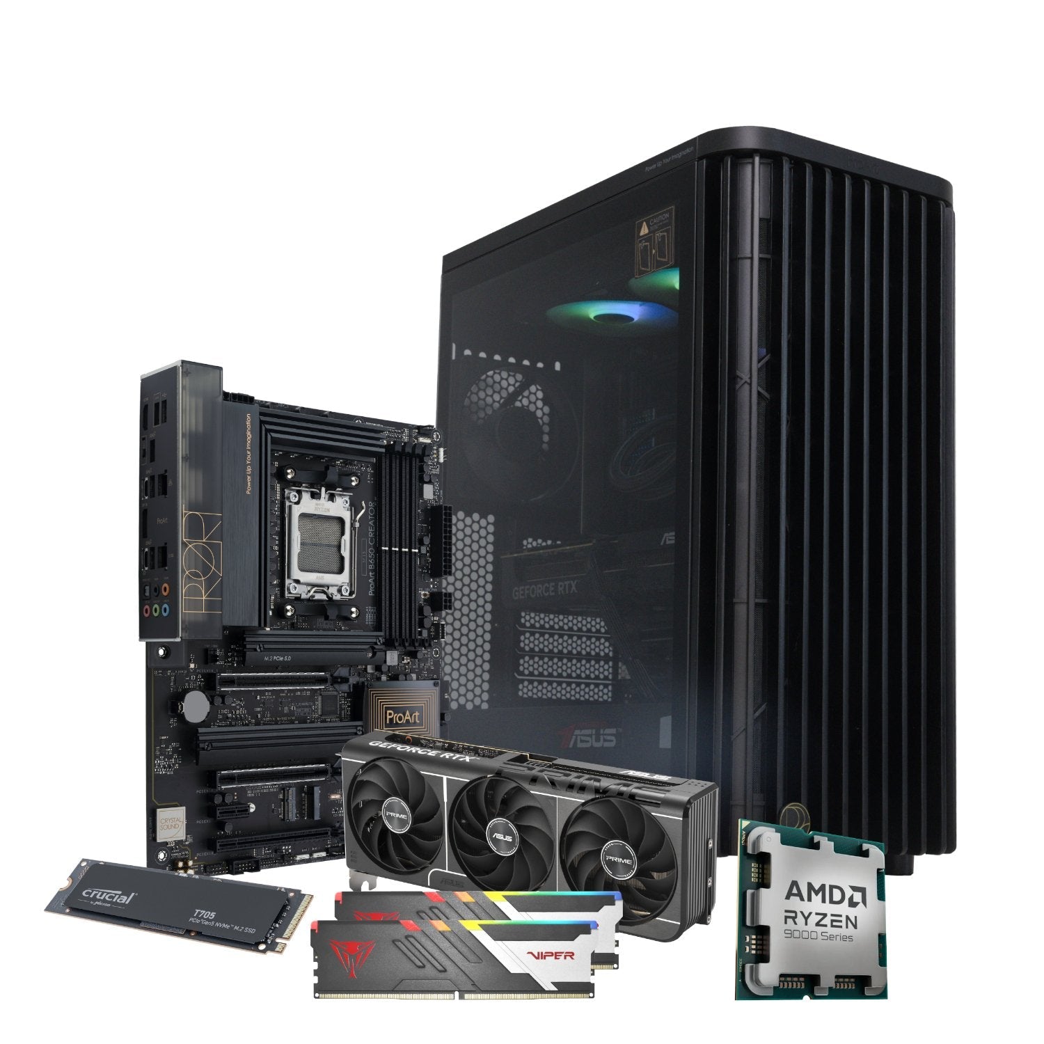 PCBuilder Ryzen 7 9700X MONET Windows 11 Creator PC PCBuilder