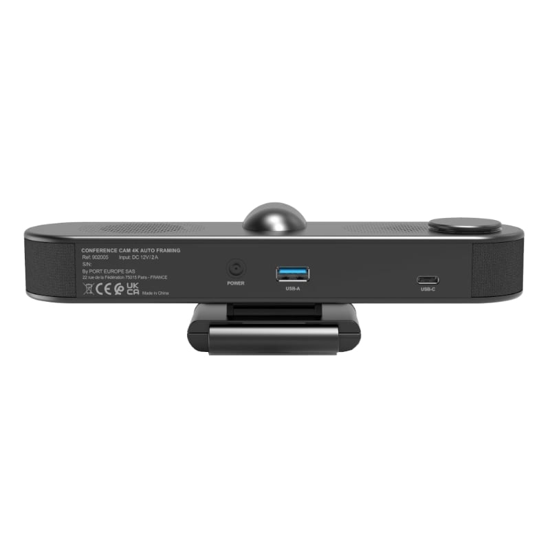 Port Connect All-in-one Conference Cam regroups camera + microphone + speaker 4k@30Hz Port