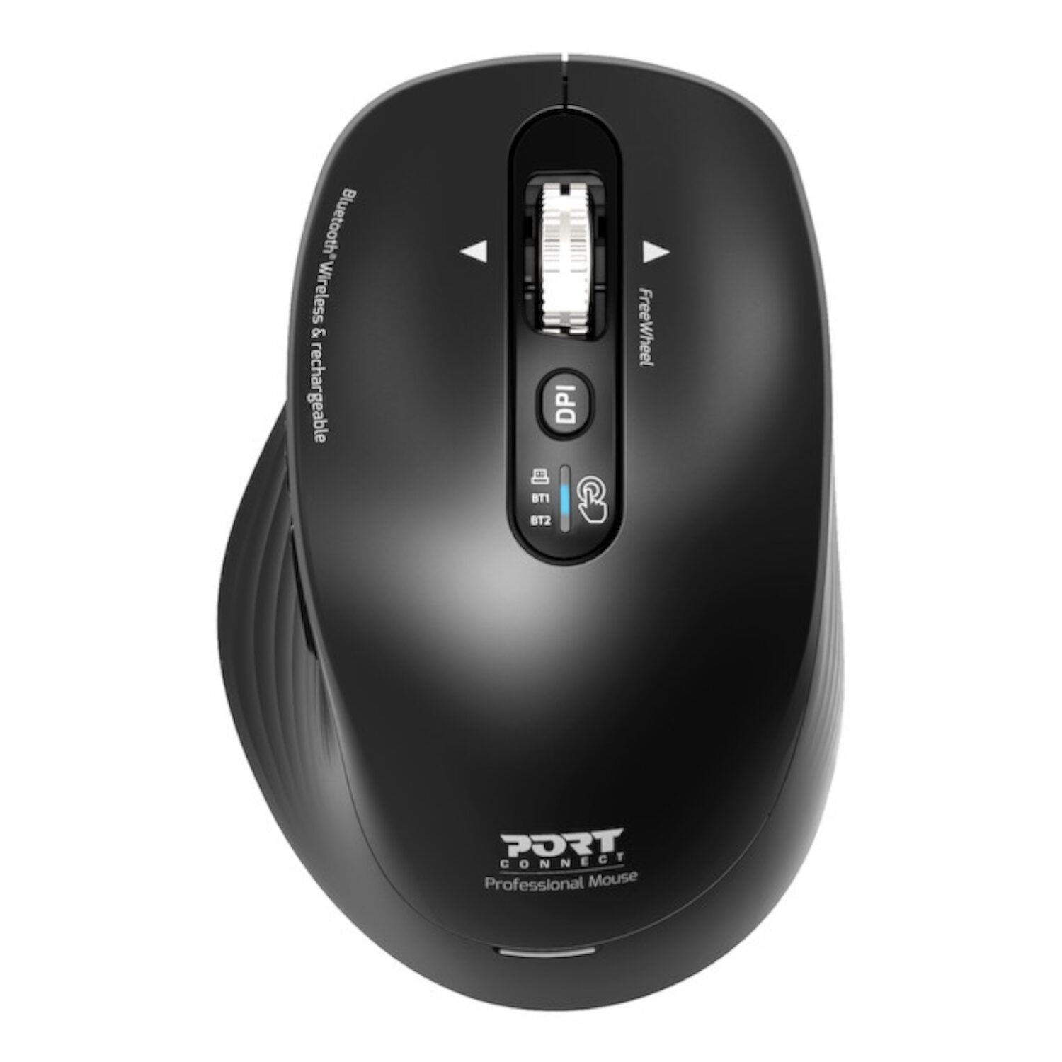 Port Connect Business 2.4GHz Rechargeable Bluetooth Wireless Mouse – Black Port
