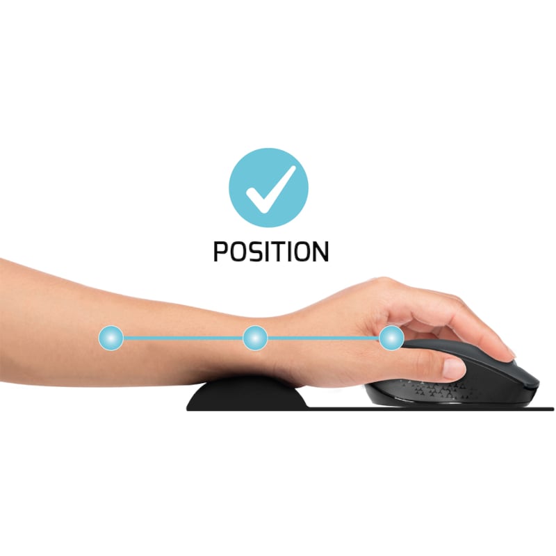 Port Ergonomic Gel Mouse Pad – Black Port