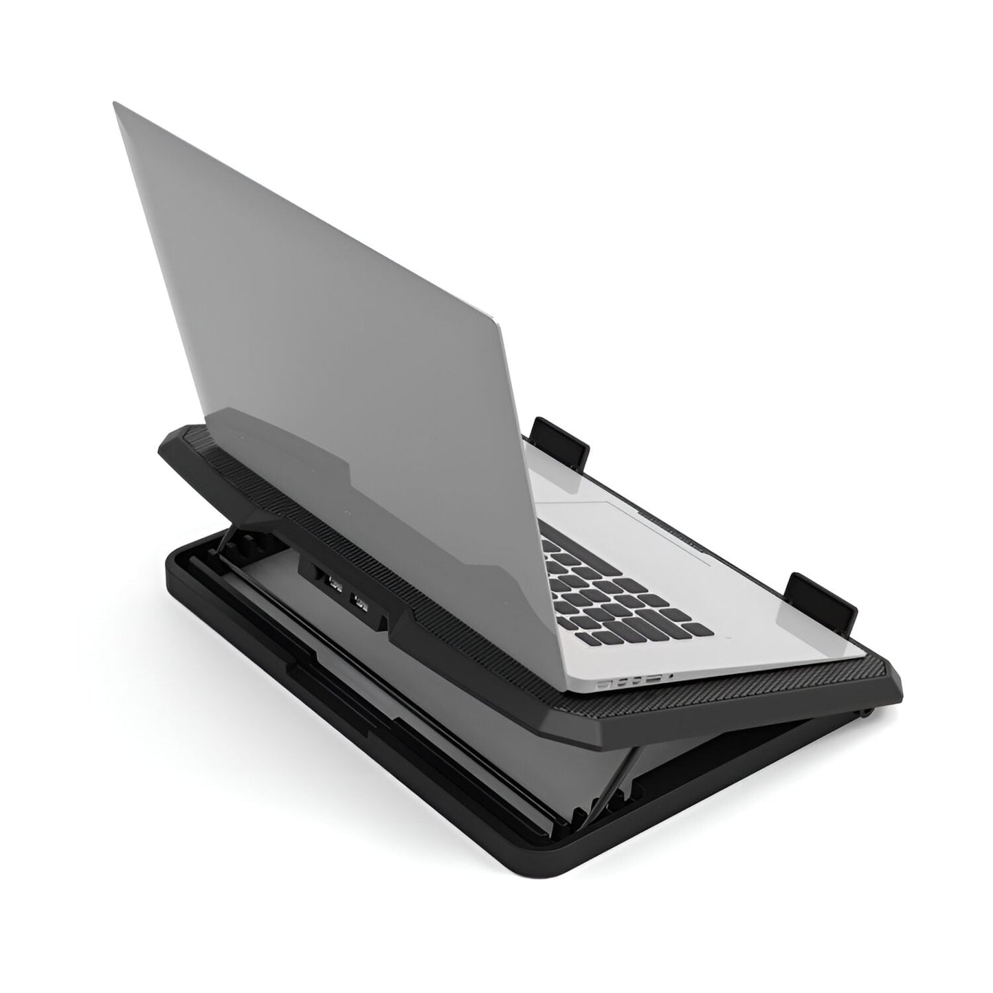 Port Ergonomic Notebook Cooler Pro, with Dual Fans & USB Ports Port
