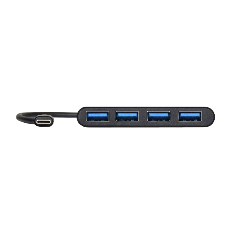 Port USB Type-C to 4 x USB3.0 5Gbps 30cm 4 Port Hub – Black Port