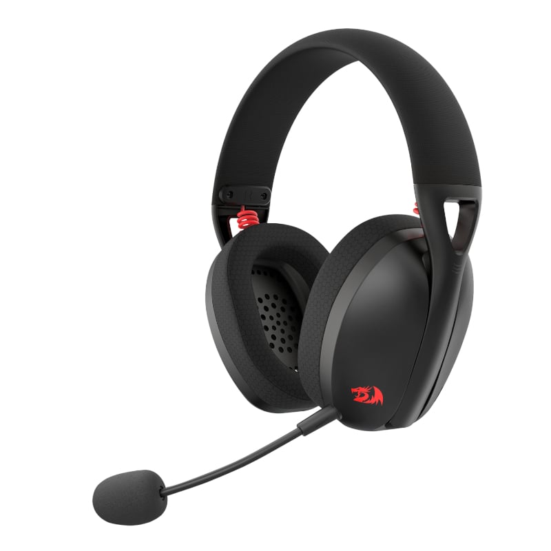 REDRAGON Over-Ear IRE BT5.2 Wireless Gaming Headset – Black Redragon