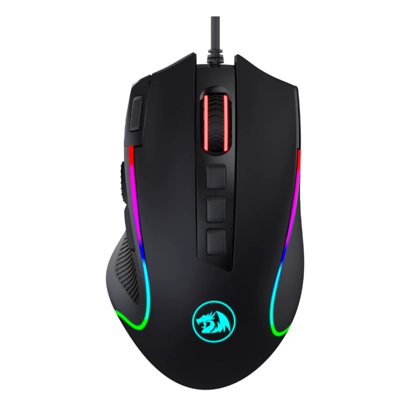 REDRAGON PREDATOR 4000DPI RGB Ergo Gaming Mouse – Black Redragon