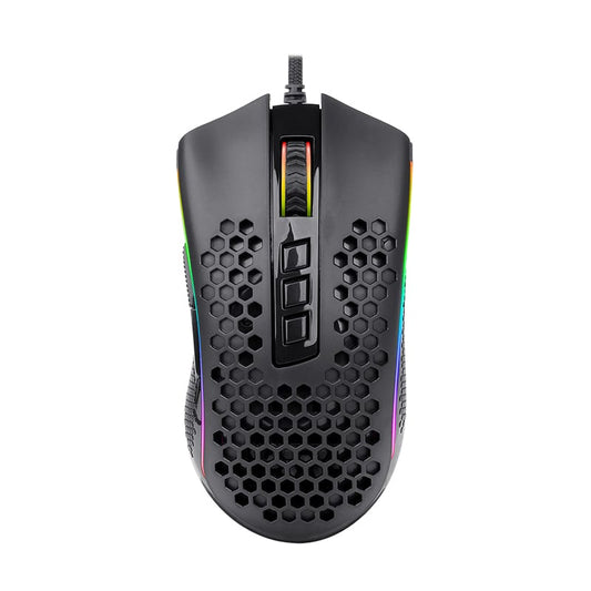 REDRAGON STORM 12400DPI 7 Buttons|Ergonomic Design|P3327 Optical Sensor|Lightweight Body|RGB Backlit gaming Mouse – Black Redragon