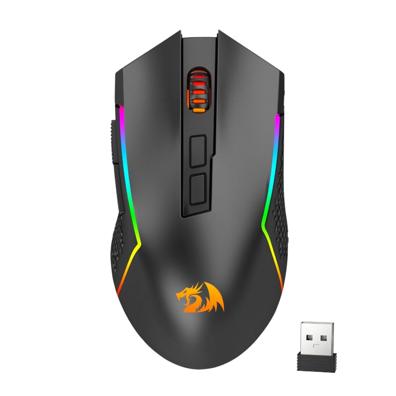 REDRAGON Trident Pro 8000DPI RGB Gaming Mouse – Black Redragon