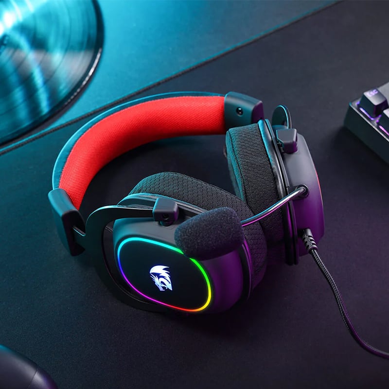 REDRAGON Over-Ear ZEUS-X USB RGB Gaming Headset – Black Redragon