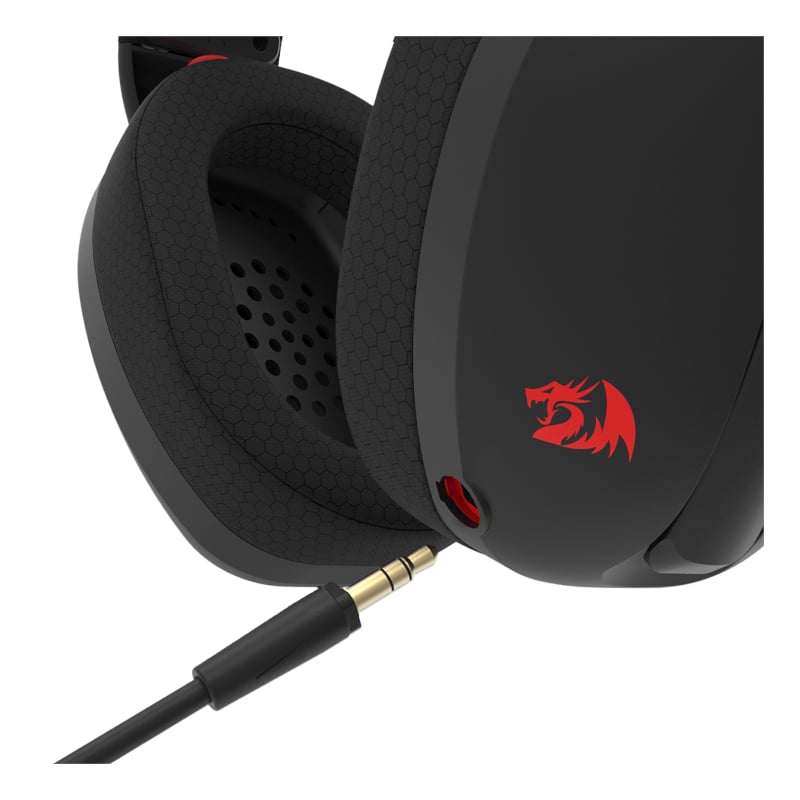REDRAGON Over-Ear IRE BT5.2 Wireless Gaming Headset – Black Redragon