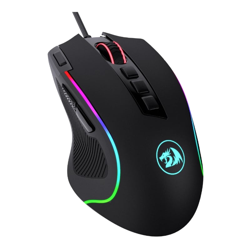REDRAGON PREDATOR 4000DPI RGB Ergo Gaming Mouse – Black Redragon