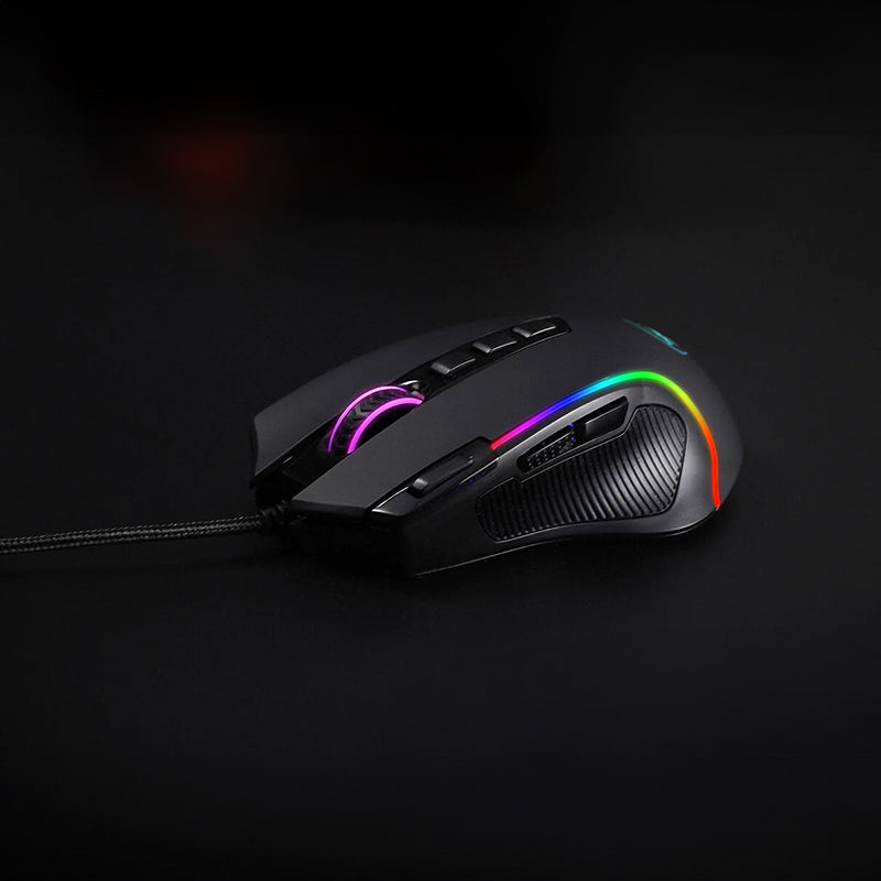 REDRAGON PREDATOR 4000DPI RGB Ergo Gaming Mouse – Black Redragon