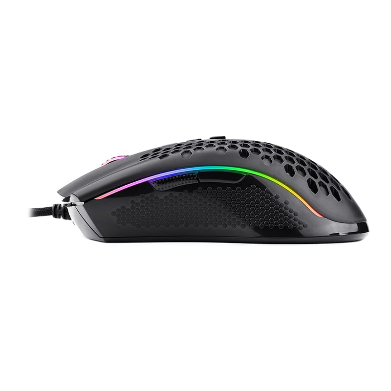REDRAGON STORM 12400DPI 7 Buttons|Ergonomic Design|P3327 Optical Sensor|Lightweight Body|RGB Backlit gaming Mouse – Black Redragon