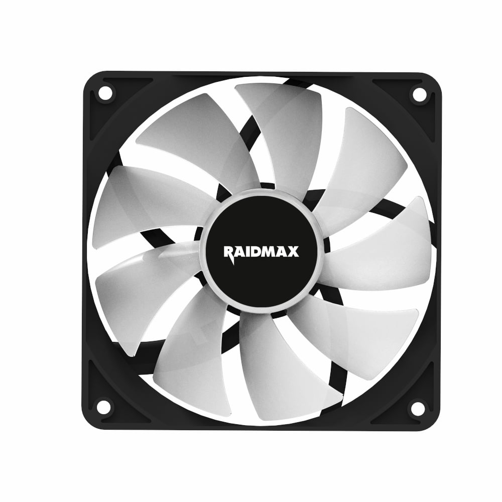 Raidmax NVX120FBDC4 120mm 3pin ARGB 4in1 Fan – Black Raidmax