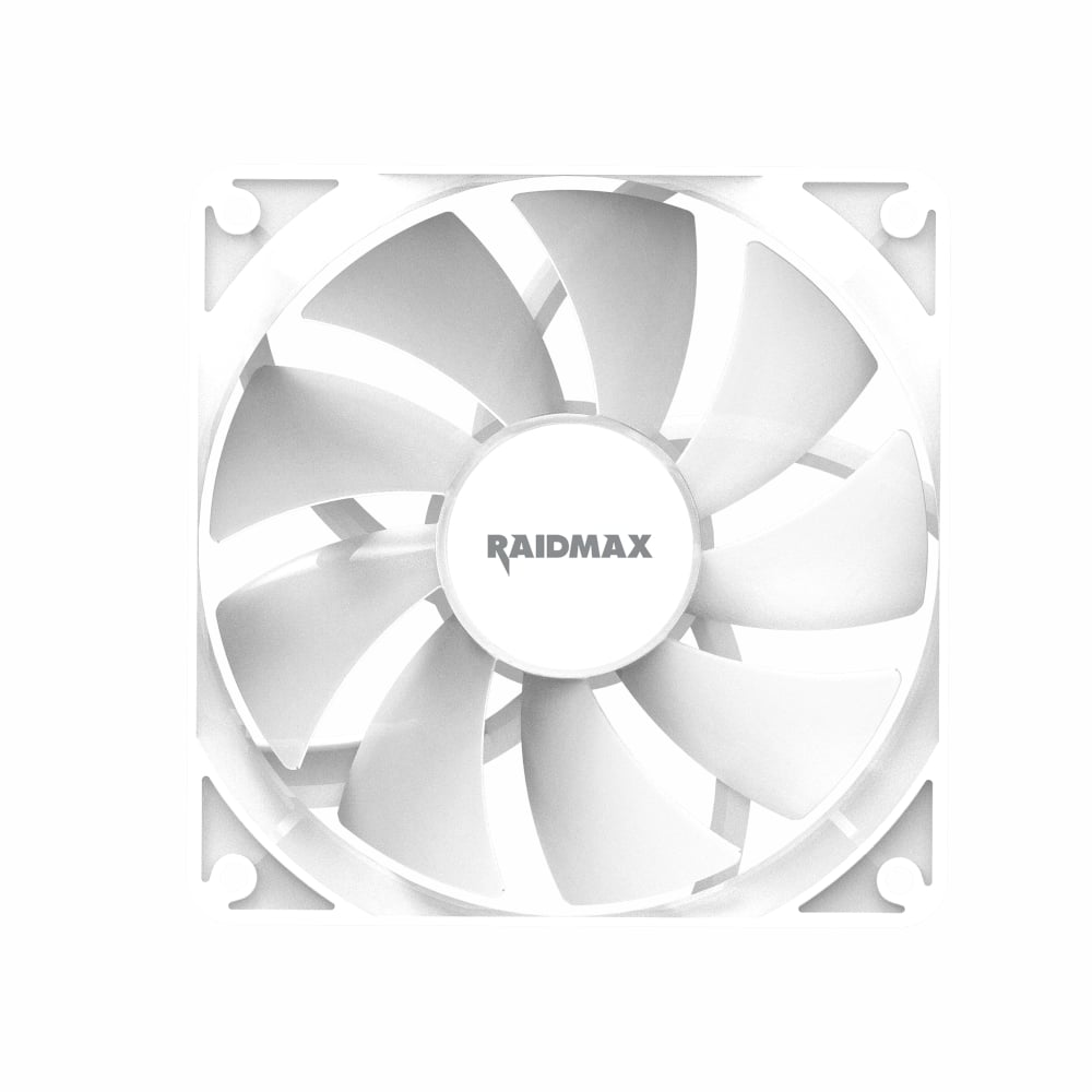 Raidmax NVX120FWDC4 120mm 3pin ARGB 4in1 Fan – White Raidmax