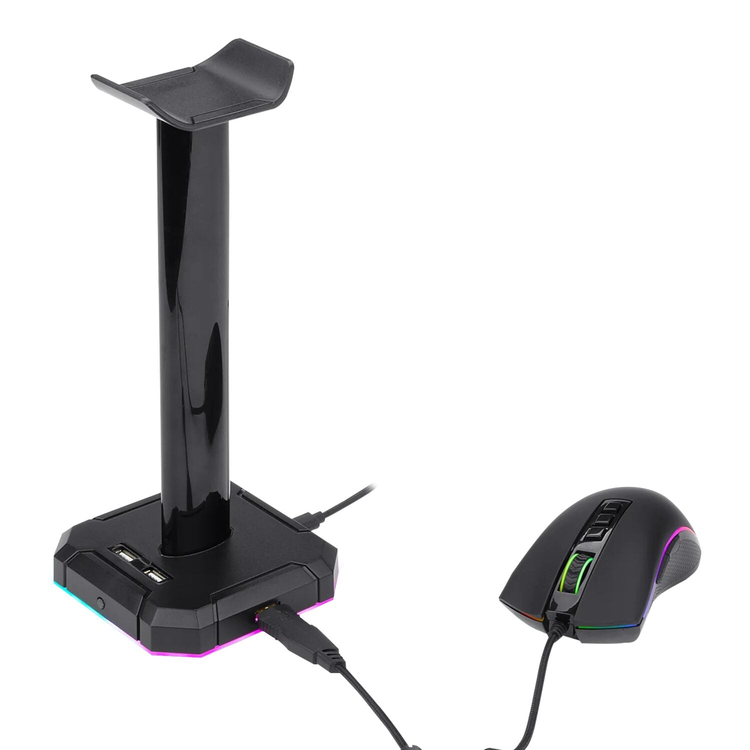 Redragon HA300 Scepter Pro RGB Headset Stand with USB Hub (4 x USB 2.0, RGB Lighting) Redragon